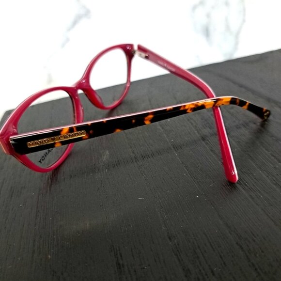 NEW Hard Candy Women Eyeglass Frame Full Rim,Tortoise/pink 51-16-135, Rx'able - Picture 4 of 5